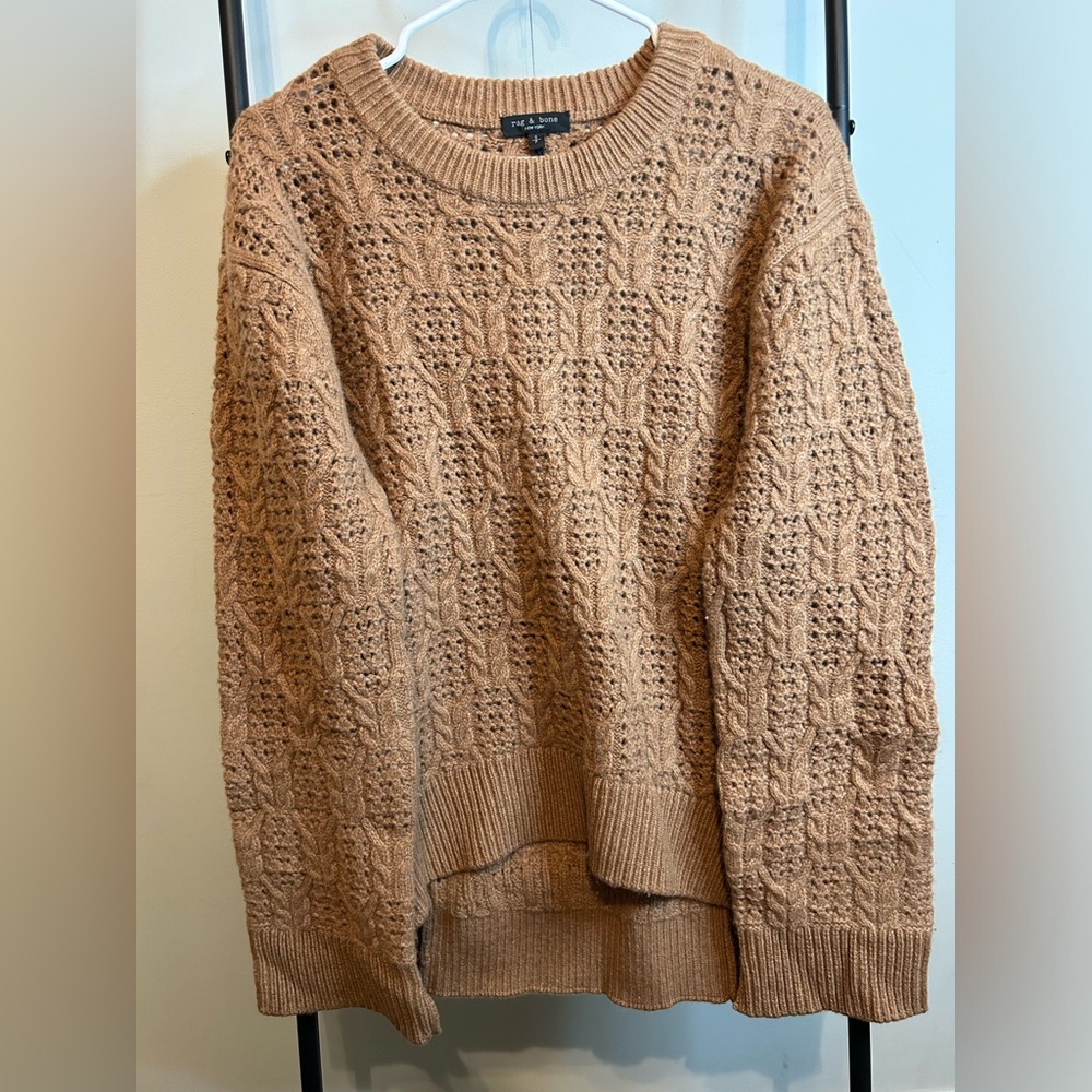 Rag & Bone women chunky crew neck sweater 100% Wool